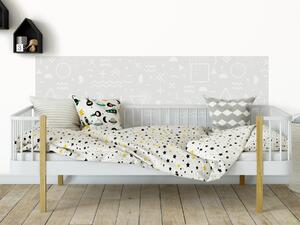 FUGU Tapeta za postel - Škola hrou grey Varianta ochrany zdi: Delší strana postele 200x65 cm