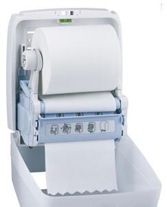 Mechanický podavač papírových ručníků Merida Hygiene Control, bílá