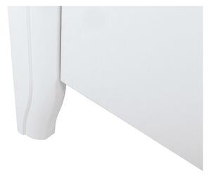 BRW Noční stolek KALIO - KOM1S Barva: bílý lesk/ akácie zlatá/ bílý lesk