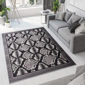 Makro Abra Kusový koberec CHEAP K873B šedý černý Rozměr: 80x150 cm