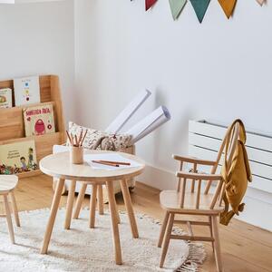Dřevěná dětská jídelní židle Kave Home Daisa s područkami