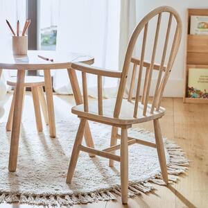 Dřevěná dětská jídelní židle Kave Home Daisa s područkami