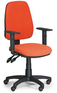 Pracovní židle Alex s područkami, oranžová