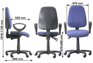 Pracovní židle Alex bez područek, modrá