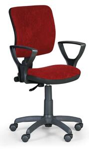Pracovní židle Milano II s područkami, červená
