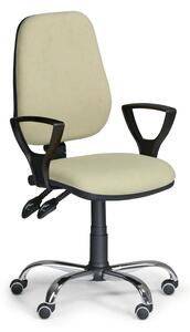 Pracovní židle Comfort SY s područkami, zelená