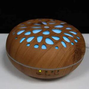 AWM - Ultrazvukový Aroma Difuzér Bowl 350ml, LED, USB, časovač, Dekor dřeva