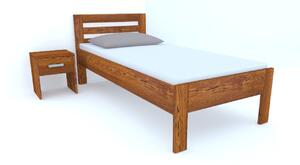Postel Pavel Dub 90x200 - Dřevěná postel z dubového masivu je jednolůžko s rozměry: 90 x 200 cm nebo 80 x 200 cm