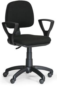 Pracovní židle Milano s područkami, černá