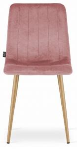 Sametová židle Verona růžová