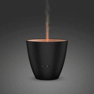 SF - Ultrazvukový Aroma Difuzér Zoe černý 80ml, od Švýcarského Designéra Martina Stadlera s funkcí Amber Light a Iluzí plápolajícího a kouřícího ohně