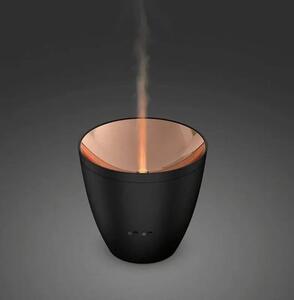 SF - Ultrazvukový Aroma Difuzér Zoe černý 80ml, od Švýcarského Designéra Martina Stadlera s funkcí Amber Light a Iluzí plápolajícího a kouřícího ohně