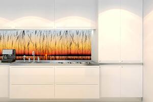 DIMEX | Fototapeta do kuchyně Západ slunce KI-180-129 | 180 x 60 cm | červená, žlutá, oranžová