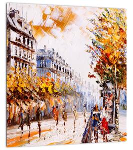 Obraz - Ulice v Paříži (30x30 cm)