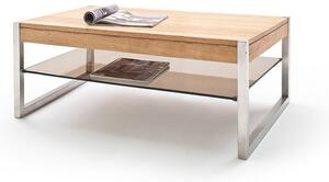 Konferenční stolek Saget - 105x38x65 (dub, hnědá, masiv)