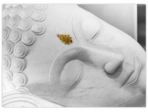Obraz - Bílý Buddha (70x50 cm)