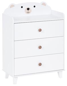 Komoda se 3 zásuvkami MIMILI 79 cm Bílá