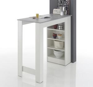 Barový stolek Mariano (bílá, šedá)