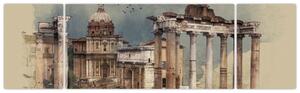 Obraz - Forum Romanum, Řím, Itálie (170x50 cm)