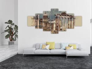 Obraz - Forum Romanum, Řím, Itálie (210x100 cm)