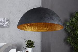 Visící lampa NEMESIS 50 cm – černá/zlatá - INV