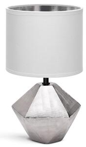 Aigostar - Stolní lampa 1xE14/40W/230V stříbrná/bílá AI0173