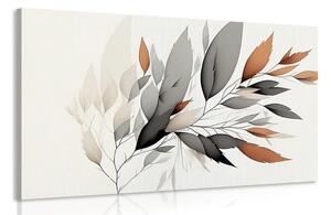 Obraz minimalistická větvička listů Varianta: 90x60