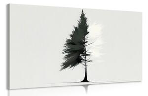 Obraz minimalistický jehličnatý strom Varianta: 120x80