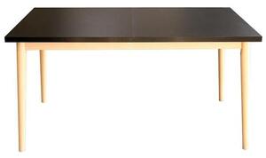 Jídelní stůl Bryne rozkládací 150-190x76x80 cm černá, dub sonoma