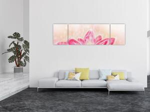 Obraz lotusového květu (170x50 cm)