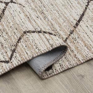 Béžový koberec s kosočtverci BRASS 120x170 cm