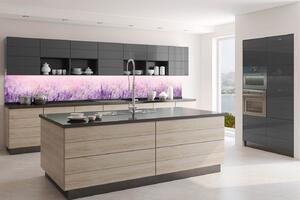 DIMEX | Fototapeta do kuchyně Levandule KI-350-124| 350 x 60 cm |fialová, růžová