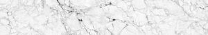 DIMEX | Fototapeta do kuchyně Bílý mramor KI-350-156 | 350 x 60 cm | bílá, šedá