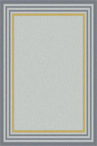 Kusový koberec moderní Agnella Meteo Frama Zlatý Šedý Rozměr: 80x160 cm
