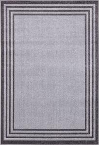 Kusový koberec moderní Agnella Meteo Frama Platyna Šedý Rozměr: 80x160 cm