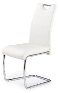 K211 - Jídelní židle (bílá, stříbrná) - bílá/stříbrná