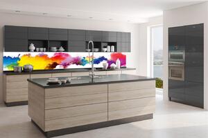 DIMEX | Fototapeta do kuchyně Barevný abstrakt KI-350-159 | 350 x 60 cm | vícebarevná