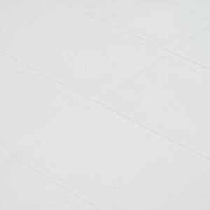 Zahradní stůl - bílý - plastový ratanový vzhled | 79x79x72 cm