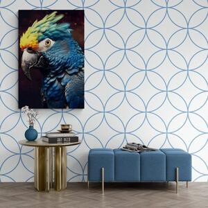Obraz modro-zlatý papoušek Varianta: 60x90
