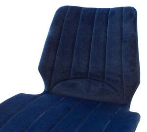 Jídelní židle Stacy černá, modrá
