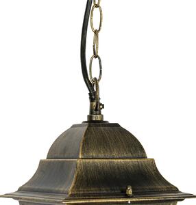 Vintage venkovní závěsná lampa starožitná zlatá - Antigua