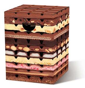 Sedák, stolička, taburet, odkládací stolek.. Schokolade čokoláda REMEMBER (Barevný karton- čokoláda)