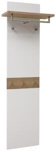 ŠATNÍ PANEL, bílá, barvy dubu, divoký dub, 45-60/187/28 cm Dieter Knoll - Šatní panely