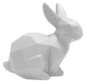 Soška Origami Bunny sedící králíček 17,5 cm Present Time (Barva- bílá matná)
