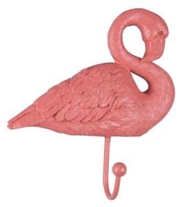Věšák/háček Flamingo Plameňák Present Time (Barva- korálově růžová matná)