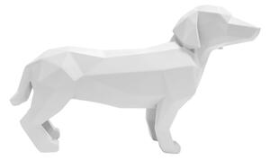 Soška Origami Dog stojící pes 29,7 cm Present Time (Barva-bílá matná)