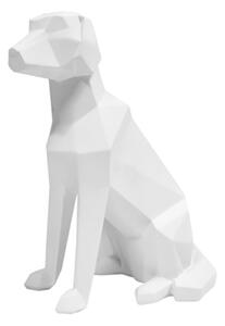 Soška Origami Dog sedící pes 25,4 cm Present Time (Barva-bílá matná)