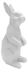 Soška Origami Bunny stojící králíček 25,2 cm Present Time (Barva- bílá matná)