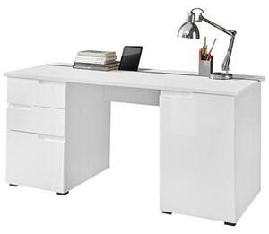 PSACÍ STŮL, bílá, 158/76/67 cm Xora - Kancelářské stoly