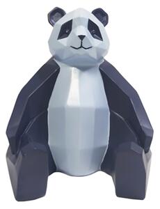 Soška Origami Panda 15,5 cm Present Time (Barva- modrá a světle modrá)
